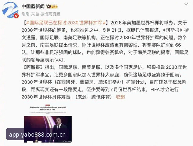 资深球迷分享世界杯扩军66队实战解读：中国男足的机会与yabo888vip观赛体验